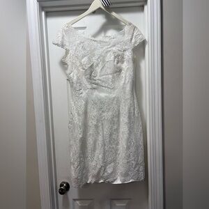 Elegant White Lace Dress